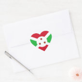 Burundi Flag Heart Sticker (Envelop)