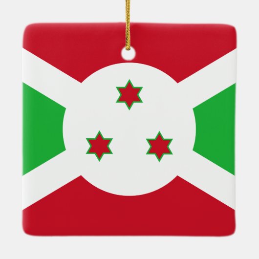 Burundi Flag Keramisch Ornament (Achterkant)