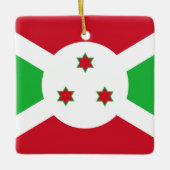 Burundi Flag Keramisch Ornament (Voorkant)