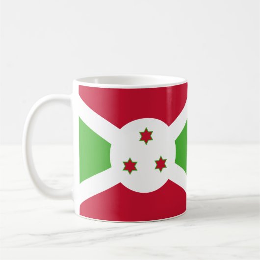 Burundi Flag Keramische Mok (Links)