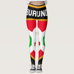 Burundi Flag Leggings
