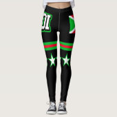 Burundi Flag Leggings (Voorkant)
