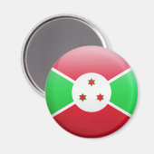 Burundi Flag Magneet (Voorkant / Achterkant)