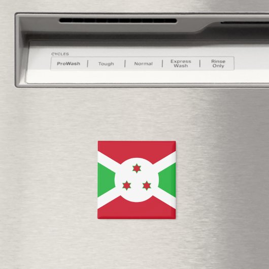 Burundi Flag Magneet (Insitu (Vaatwasser))