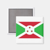 Burundi Flag Magneet (Voorkant / Achterkant)