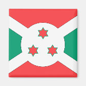 Burundi Flag Magneet (Voorkant)