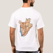 Burundi Flag + Map + Tekst T-Shirt (Achterkant)