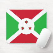 Burundi Flag Mousepad Muismat (Met muis)