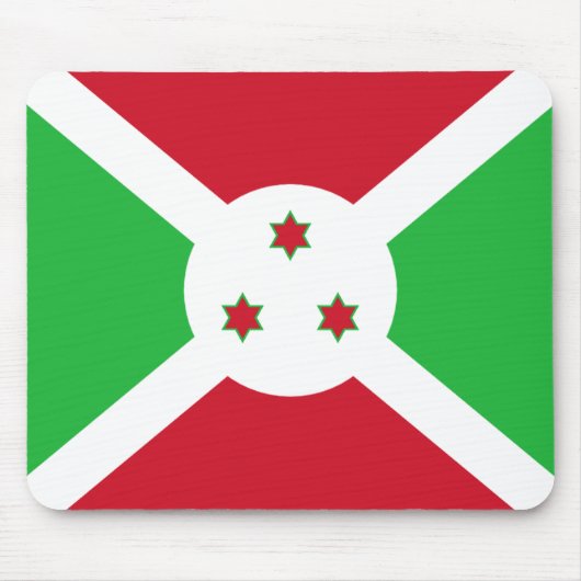 Burundi Flag Mousepad Muismat (Voorkant)