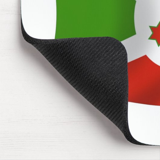 Burundi Flag Mousepad Muismat (Hoek)
