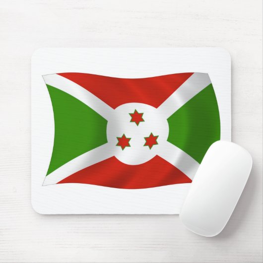 Burundi Flag Mousepad Muismat (Met muis)
