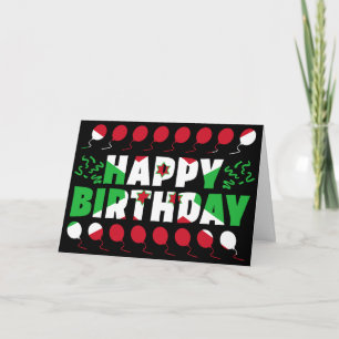 Burundi Flag Patriotic Birthday Kaart