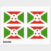 Burundi Flag Rechthoekige Sticker (Vel)