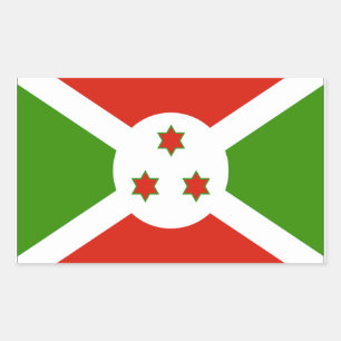 Burundi Flag Rechthoekige Sticker