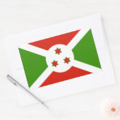 Burundi Flag Rechthoekige Sticker (Envelop)