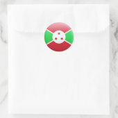 Burundi Flag Ronde Sticker (Tas)