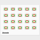 Burundi Flag Ronde Sticker (Vel)