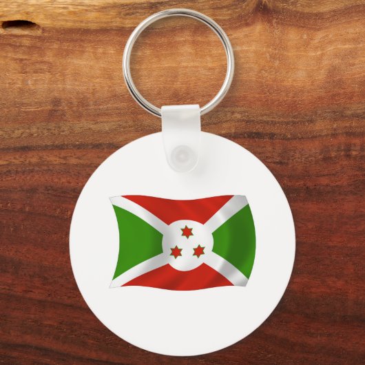 Burundi Flag Sleutelhanger (Voorkant)