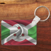 Burundi Flag Sleutelhanger (Voorkant)