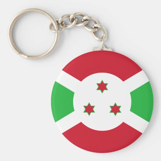 Burundi Flag Sleutelhanger (Voorkant)