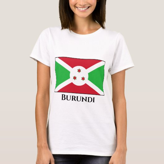 Burundi Flag T-shirt (Voorkant)