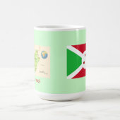 Burundi-kaart en -vlag koffiemok (Center)