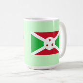 Burundi-kaart en -vlag koffiemok (Voorkant rechts)