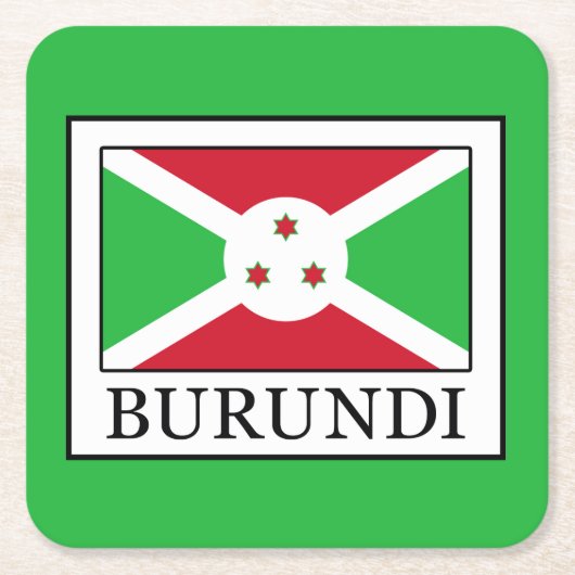 Burundi Kartonnen Onderzetters (Voorkant)