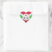 Burundi liefde vlag trots hart sticker (Tas)