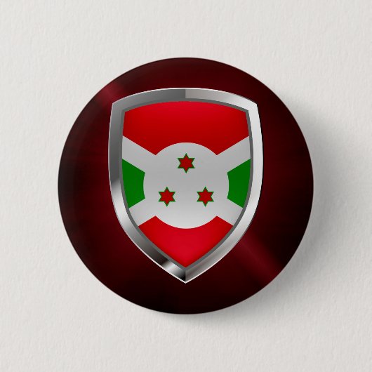 Burundi Mettalic Emblem Ronde Button 5,7 Cm (Voorkant)