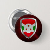 Burundi Mettalic Emblem Ronde Button 5,7 Cm (Voorkant /achterkant)