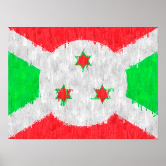 Burundi Oil Painting Drawing Poster (Voorkant)