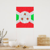 Burundi Oil Painting Drawing Poster (Keuken)