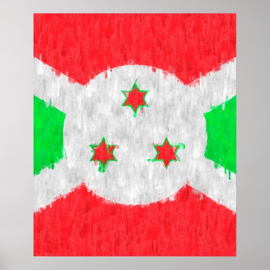 Burundi Oil Painting Drawing Poster (Voorkant)