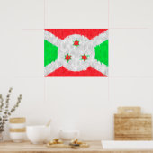 Burundi Oil Painting Drawing Poster (Keuken)