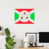 Burundi Oil Painting Drawing Poster (Thuiskantoor)