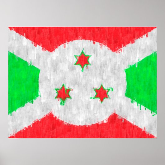 Burundi Oil Painting Drawing Poster (Voorkant)