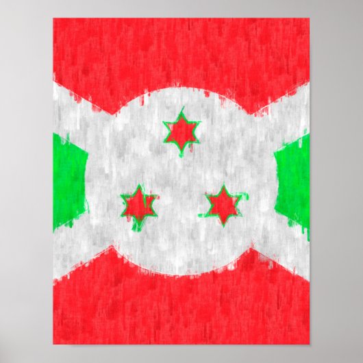 Burundi Oil Painting Drawing Poster (Voorkant)