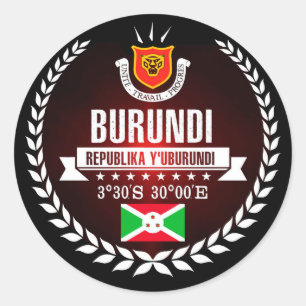 Burundi Ronde Sticker