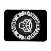 Burundi Round Emblem Magneet (Horizontaal)