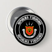 Burundi Round Emblem Ronde Button 7,6 Cm (Voorkant /achterkant)