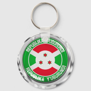 Burundi Round Emblem Sleutelhanger