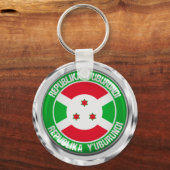 Burundi Round Emblem Sleutelhanger (Voorkant)