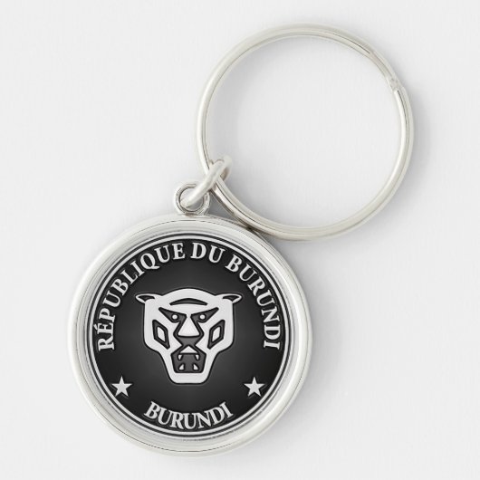 Burundi Round Emblem Sleutelhanger (Voorkant)