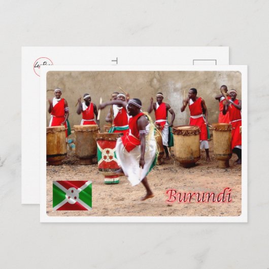 Burundi - Spectacle de Tambours - Briefkaart (Voorkant / Achterkant)