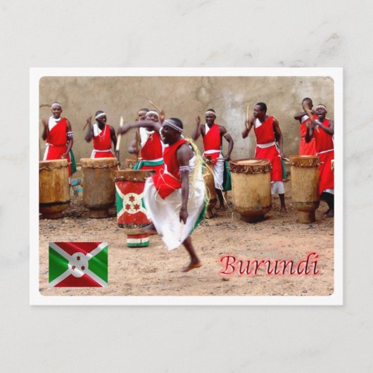 Burundi - Spectacle de Tambours - Briefkaart (Voorkant)