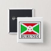 Burundi Vierkante Button 5,1 Cm (Voorkant /achterkant)