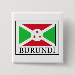 Burundi Vierkante Button 5,1 Cm