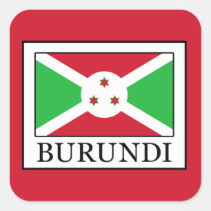 Burundi Vierkante Sticker