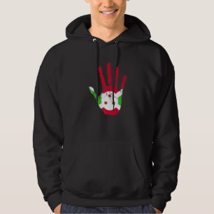 Burundi Vlag Gitega Hand Sport Trots Voetbal Rond Hoodie